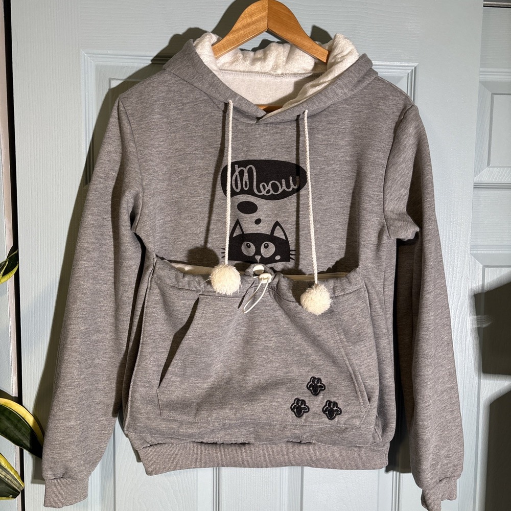 Cat/kitten Pouch Sweatshirt Sz Medium